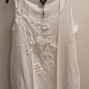 Talbot women White100% cotton sleeveless, MP, brand new with tag